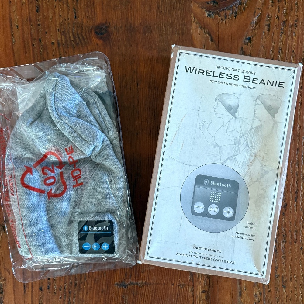 NWT Wireless Beanie Hat Gray Restoration Hardware